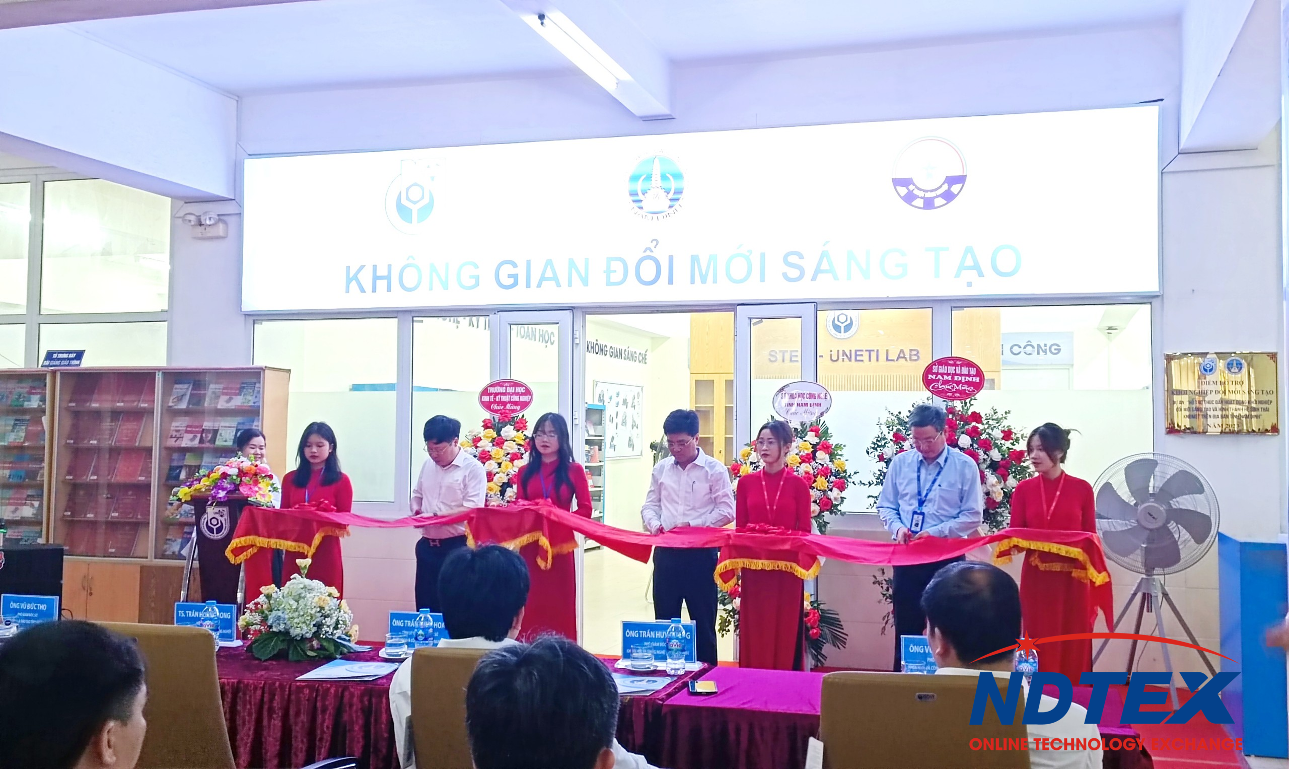 Lễ khai trương, giới thiệu điểm hỗ trợ khởi nghiệp đổi mới sáng tạo tại trường Đại học Kinh tế - Kỹ thuật công nghiệp (cơ sở Nam Định)