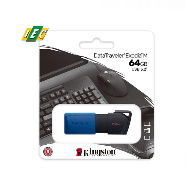 USB KINGSTON 64GB DATATRAVELER EXODIA M DTXM/64GB (USB 3.2)
