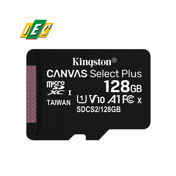 Thẻ nhớ KINGSTON 128GB MICROSD SELECT PLS 100R CLASS 10 SDCS2/128GBSP