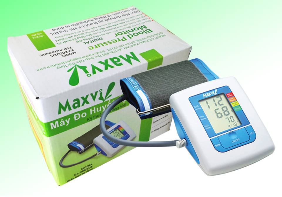 Máy đo huyết áp bắp tay tiếng Việt Maxvi
