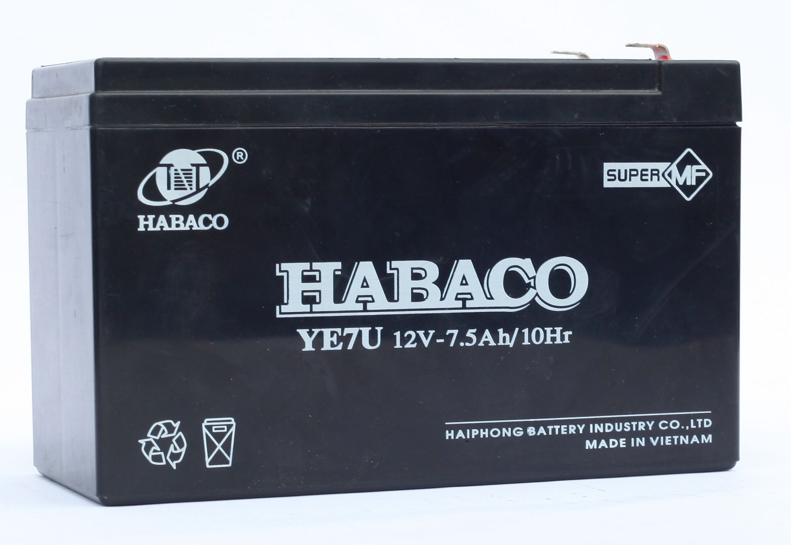 Bình ắc quy nguồn điện Habaco (12V- 7,2Ah/ 20Hr )