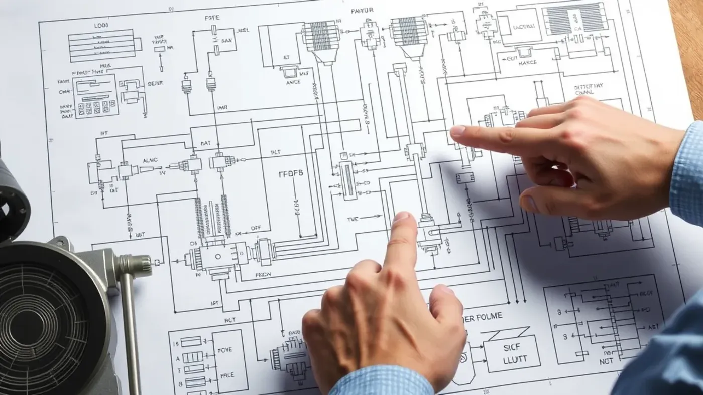 Sơ đồ thủy lực van gạt tay open center