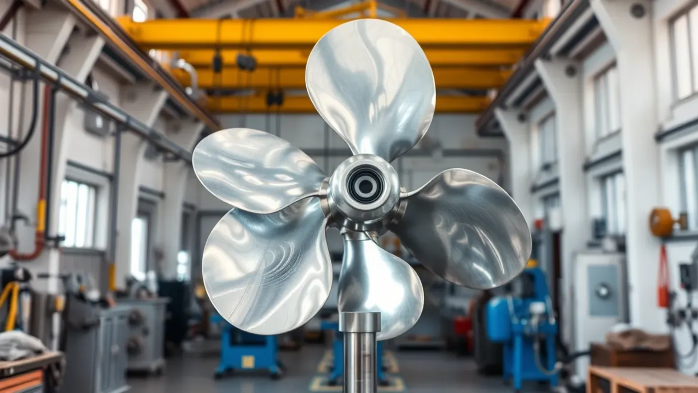 chân vịt tàu thủy inox sáng bóng