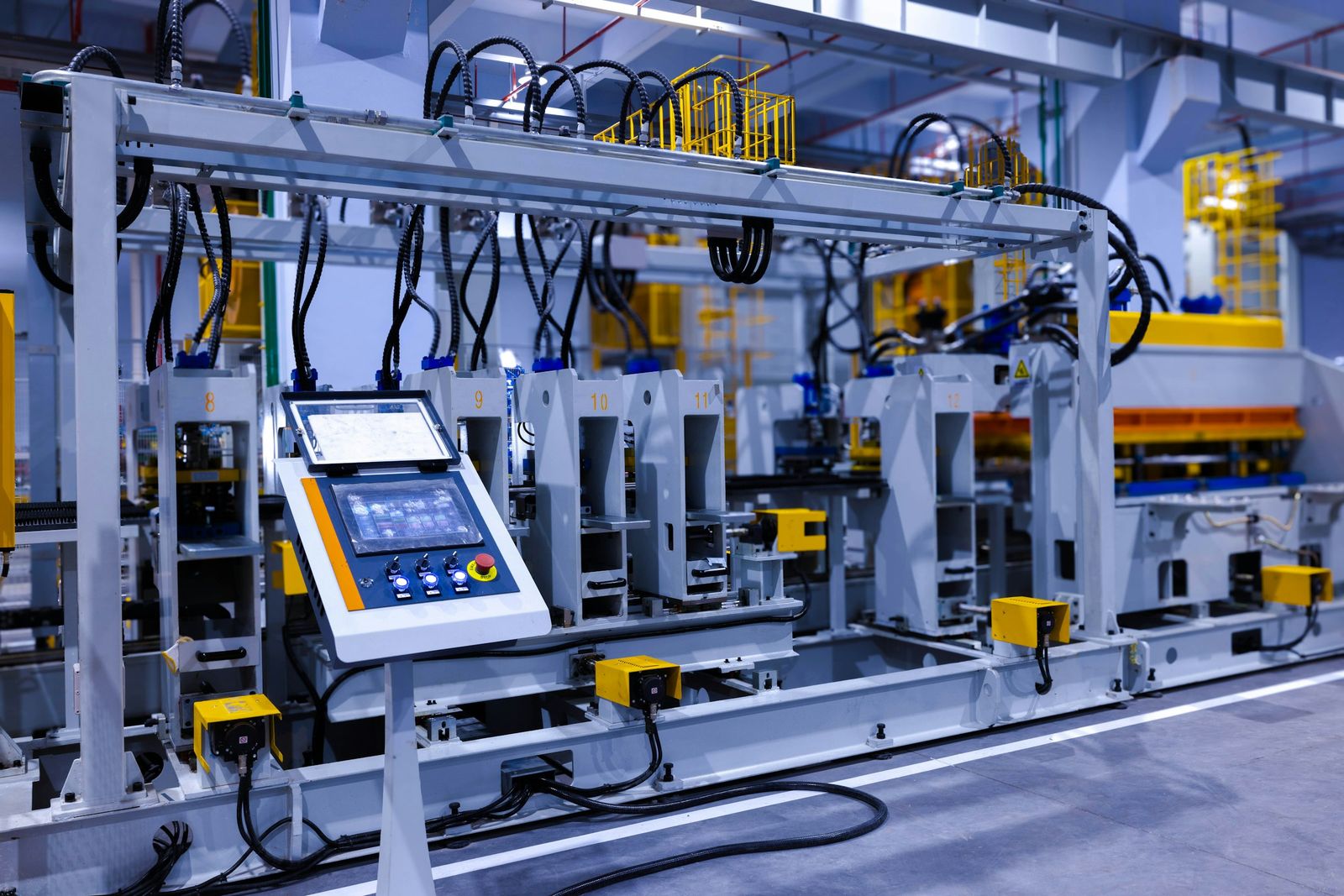 Bảng điều khiển HMI của máy sản xuất công nghiệp