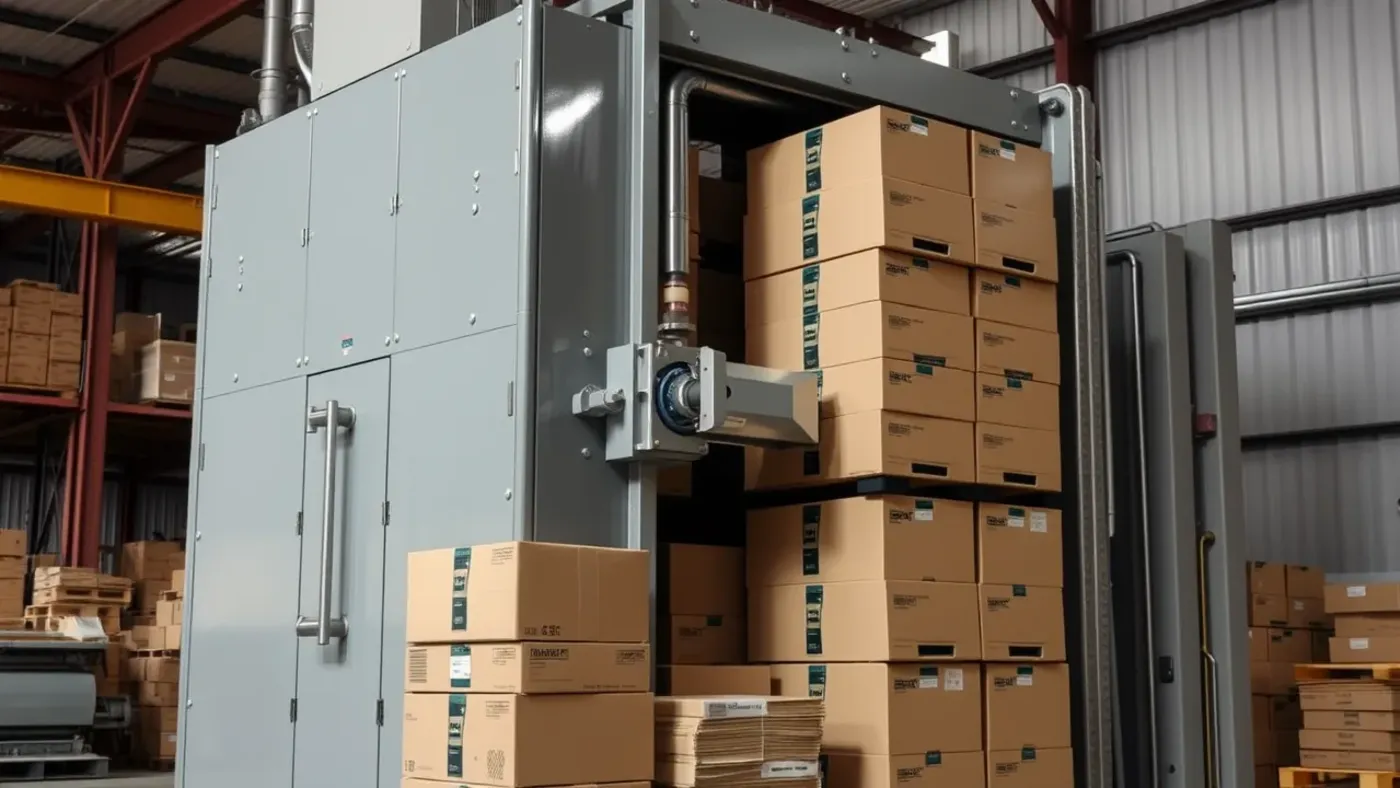 máy ép phế liệu kiểu đứng nén carton