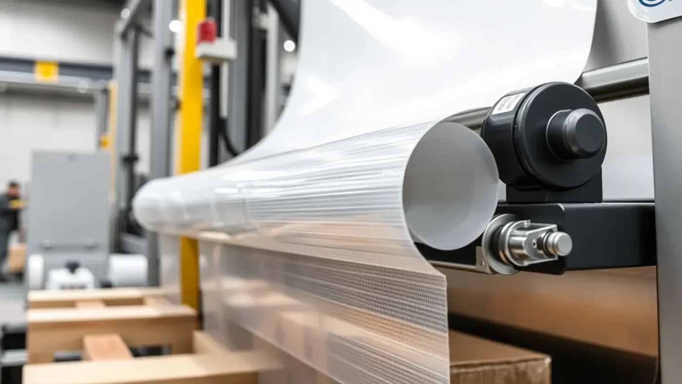 cảm biến quang điện trên máy quấn màng pallet tự động