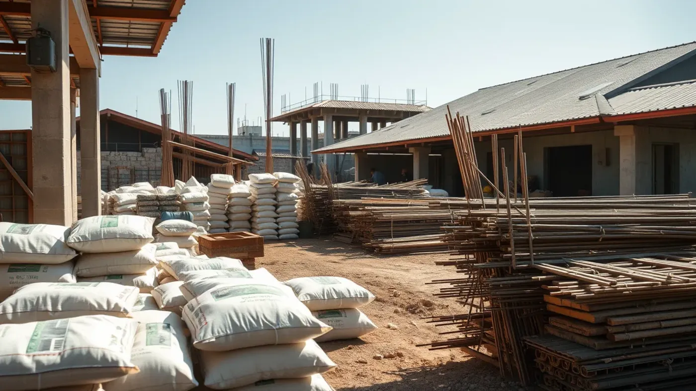 Các loại vật liệu xây dựng công nghiệp đạt chuẩn tại kho
