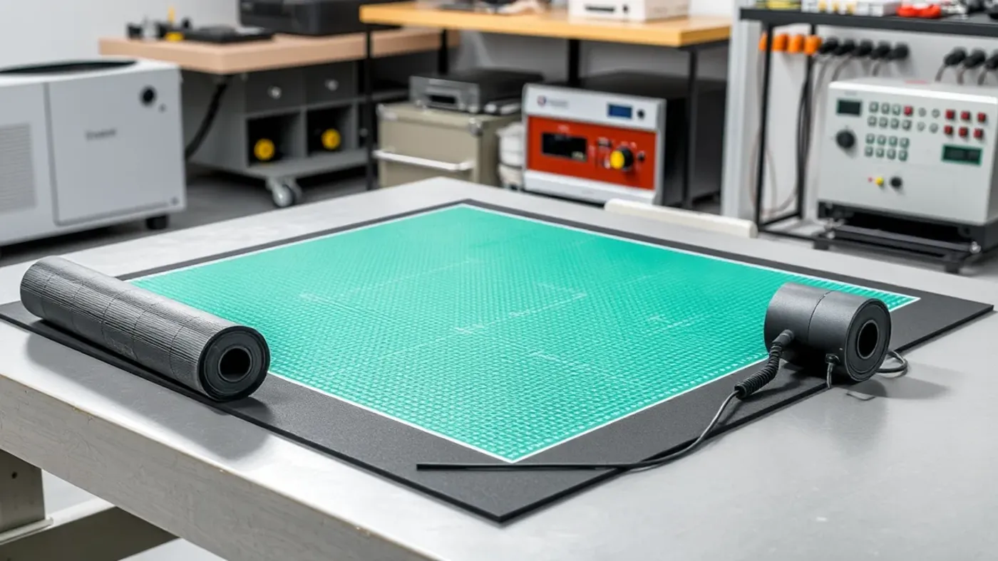 Thảm cao su chống tĩnh điện rubber mat dùng cho bàn thao tác